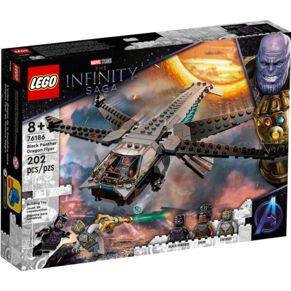 لگو سری infinity safa مدل black panther dragon flyer کد 76186